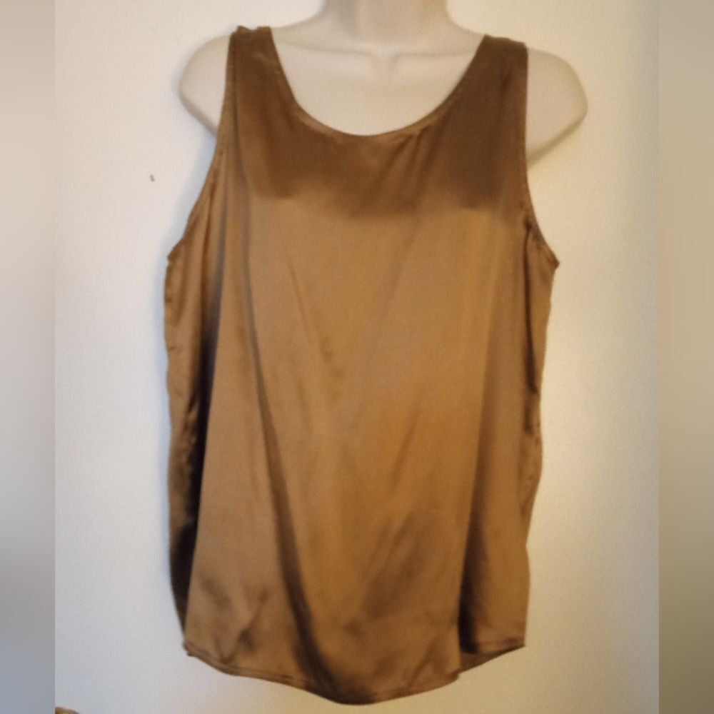 NWT Silk Tank Shell Size Large 14 16 Vintage - Picture 1 of 2